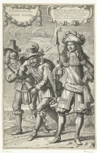 Francuski rysunek o utracie Gandawy, 1678 L