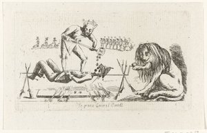 Generał Bertay na mierzei le Grand General BertAl (tytuł na obiekcie) Brabancka Rewolucja, 1787-1790 (tytuł serii) autorstwa Anonymous