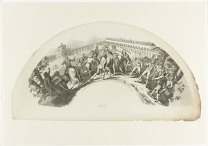 Zdobycie Manuela de Godoy przez wojska francuskie w Madrycie 19 marca 1808 r. Slajd 19. de Marzo de 1808. I Aranjuez. Caida y Prision del Principe de la Paz (tytuł na obiekcie) autorstwa Anonymous