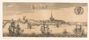 Widok na Stare-Arnemuiden Old Arnemuyden (tytuł na obiekcie) autorstwa Anonymous