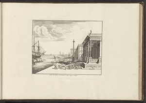Widok na Palazzo del Nunzio Pontificio w Wenecji Palais du Nonce à St. Francesco della Vigna à Venise (tytuł obiektu) Pałace i zabytki w Wenecji, Livorno, Neapolu i Rzymie (tytuł serii) autorstwa Anonymous