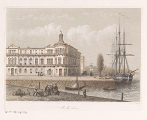Widok na Royal Dutch Yachtclub w Rotterdamie autorstwa Anonymous