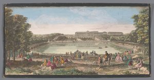 Widok Oranżerii Pałacu Wersalskiego Vüe ​​du Château de Versailles du Côté de l
