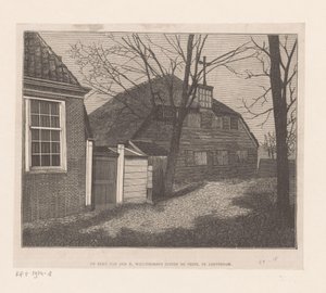 Widok na Sint-Willibrorduskerk poza Veste w Amsterdamie Kościół św. Willibrordusa poza Veste w Amsterdamie (tytuł na obiekcie) autorstwa Anonymous
