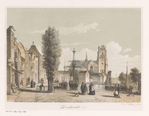 Widok na port w Dordrecht autorstwa Anonymous