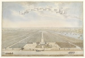 Widok na plantację Cornelis Vriendschap w Surinamie Plantation Cornelis Friendship (tytuł na obiekcie) autorstwa Anonymous