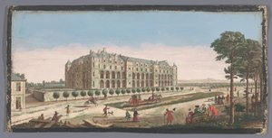 Widok na Château de Madrid w Paryżu Vue du Chateau Royal de Madrid (tytuł na obiekcie) autorstwa Anonymous