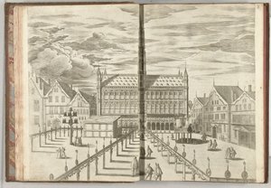 Grote Markt z Galerią Sław, 1594 autorstwa Anonymous