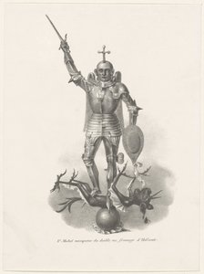 Święty Michał podbijający Diabła Serem Holenderskim, 1830 St. Michel vainqueur du diable au fromage d