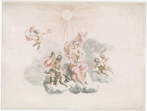 Hercules jest ssany przez Juno autorstwa Anonymous