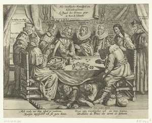 Gra o Schenckenschans, 1635-1636 Vorstelijcke Ravelspel om Schenckenschants / Le Ravel des Princes pour le Fort de Schentks (tytuł na obiekcie) autorstwa Anonymous