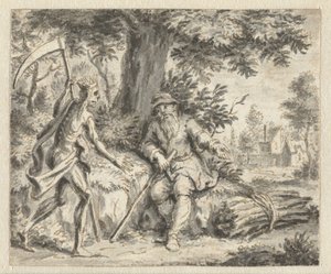 Drwal i śmierć Projekty ilustracji do wydania Bajek Jeana de la Fontaine