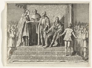 Małżeństwo Jacoby van Beieren i Franka van Borselena, 1434 autorstwa Anonymous