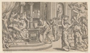 Małżeństwo Vertumnus i Pomona autorstwa Anonymous