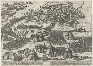 Cambrai oblężone i zdobyte przez Fuentesa, 1595 autorstwa Anonymous