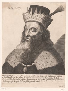 Król Dawid Il Re David. (tytuł na obiekcie) Portrety królów (tytuł serii) autorstwa Anonymous