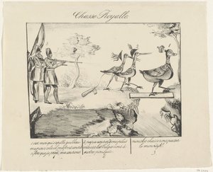 Jacht królewski, 1830 Chasse Royalle (tytuł na obiekcie) autorstwa Anonymous