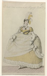 La Belle Assemblee, 1 lipca 1808, nr 32: Strój dworski (...) autorstwa Anonymous