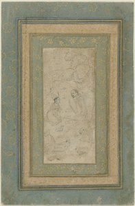 Laila i Majnun na pustyni autorstwa Anonymous