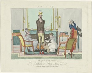 Le Supreme Bon Ton, termometr 8 stopni, 1800-1815, nr 20: Tak, jest zimno. autorstwa Anonymous