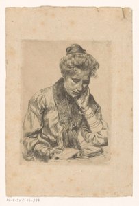 czytająca kobieta autorstwa Anonymous