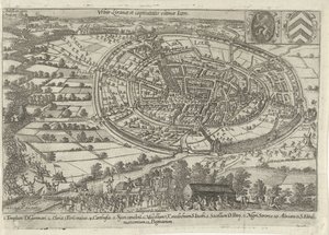 Lier zdobyty i opuszczony przez armię Stanów Zjednoczonych, 1595 Urbis Liranae et captivitatis ultimae Ikona (tytuł na obiekcie) autorstwa Anonymous