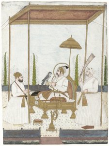 Mohammed Shah otrzymuje Qamar-ud-din Khan autorstwa Anonymous