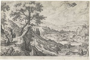 Ofiara Izaaka Pejzaże ze scenami mitologicznymi i biblijnymi (tytuł serii) autorstwa Anonymous