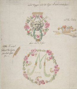 Wzory ozdobne do porcelany, XVIII wiek. autorstwa Anonymous,.