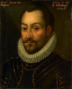Portret nieznanego hrabiego lub oficera, prawdopodobnie hrabiego Jana Starego z Nassau lub Ludwika z Nassau autorstwa Anonymous