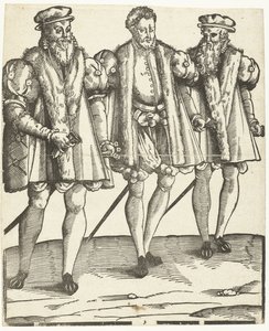Portret Gasparda, Francois i Odety de Coligny autorstwa Anonymous