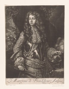 Portret Johana Fredericka z Brandenburgii-Ansbach Le Margraue de Brandebourg Anspac (tytuł na obiekcie) autorstwa Anonymous