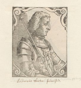 Portret van Ludovico Sforza autorstwa Anonymous