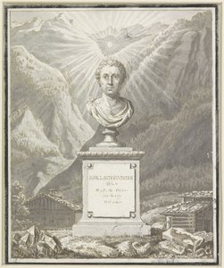 Popiersie portretowe Johanna Jakoba Scheuchzer autorstwa Anonymous
