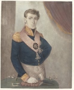 Książę Fryderyk z Holandii jako wielki mistrz masonów, 1817 autorstwa Anonymous