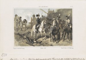 Książę William w bitwie pod Fleurus, 1794 autorstwa Anonymous