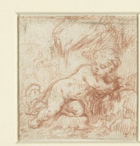 Putto w krajobrazie autorstwa Anonymous