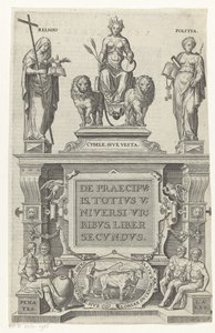 Rhea, Religion, Bestuur en huisgoden Titelpagina voor: Georg Braun en Franz Hogenberg, O głównych miastach całego wszechświata, księga druga, s.a. autorstwa Anonymous