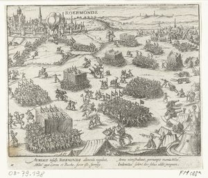 Roermond podjęte przez Wilhelma Orańskiego, 1572 autorstwa Anonymous