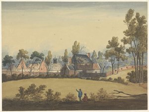 Ruiny Hougoumont Siedem talerzy Waterloo i okolic (tytuł serii) autorstwa Anonymous