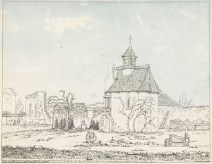 Ruiny Hougoumont Siedem talerzy Waterloo i okolic (tytuł serii) autorstwa Anonymous