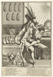 Karykatura Louisa Willema van Baden-Baden, 1705 Louis D