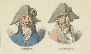 Zadowolony i niezadowolony, 1795 Treść / Me