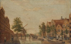 Brouwersgracht w Amsterdamie autorstwa Anonymous