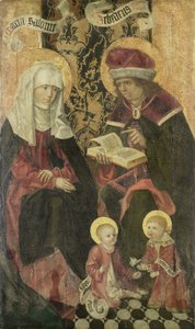 Rodzina Zebedeusza / Anioł Gabriel ze Zwiastowania (pozostałości na rewersie) autorstwa Anonymous