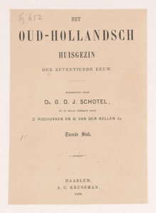 Strona tytułowa dla: Gillis Dyonisius Jacobus Schotel, The Old Dutch Household, Second Piece, 1868 autorstwa Anonymous