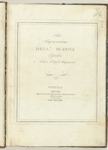 Tytuł strony voor: Odrodzenie Holandii, 1799 Odrodzenie Holandii: lustro do wszystkich odrodzonych narodów (tytuł na obiekcie) Hollandia Regenerata (włoska kopie) (tytuł serii) autorstwa Anonymous