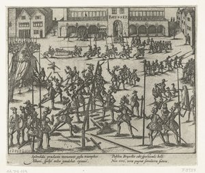 Turniej na Wielkim Placu w Brukseli, 1569 autorstwa Anonymous