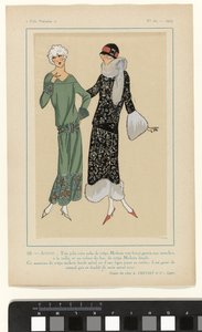 Bardzo paryski, 1923, nr 10:10. - PRZYJAŹŃ. - Bardzo ładna ta sukienka... autorstwa Anonymous