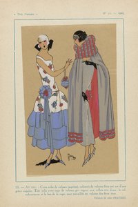 Bardzo paryski, 1923, nr 11:15. - AU BAL. - Ta aksamitna sukienka... autorstwa Anonymous